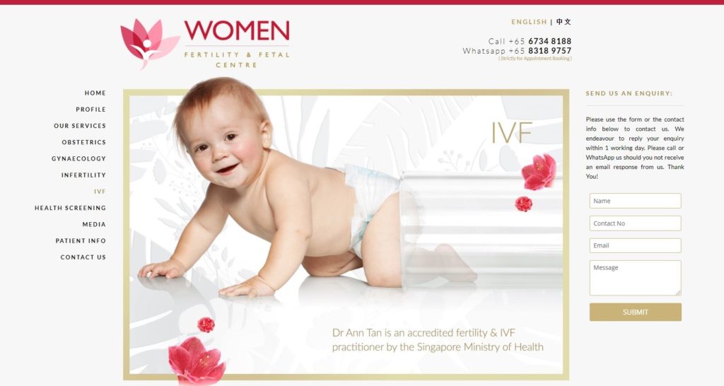 WOMEN FERTILITY & FETAL CENTRE's Website