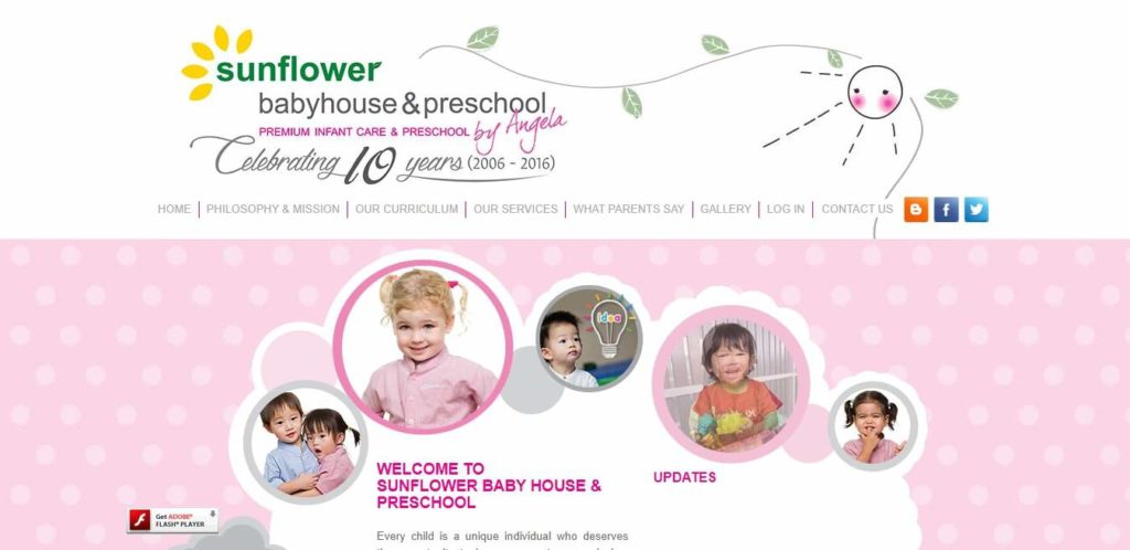 Sunflower Baby House & Preschool's Homepage