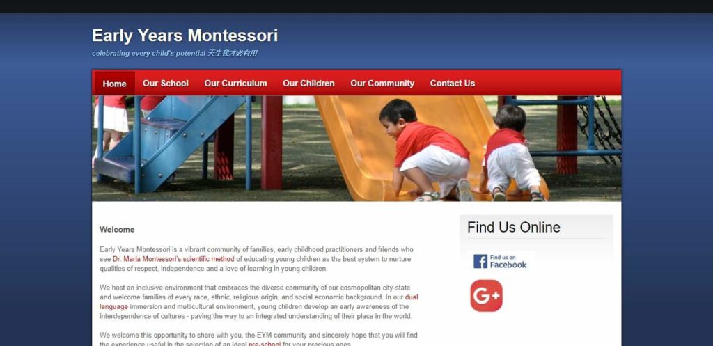 Early Years Montessori's Homepage