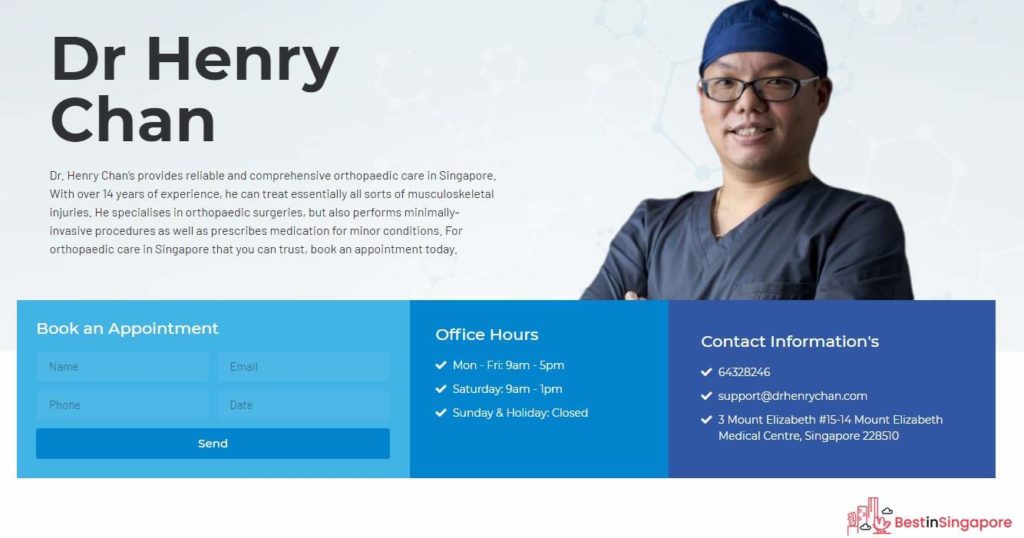 Dr. Henry Chan – HC Orthopaedic Surgery's Homepage