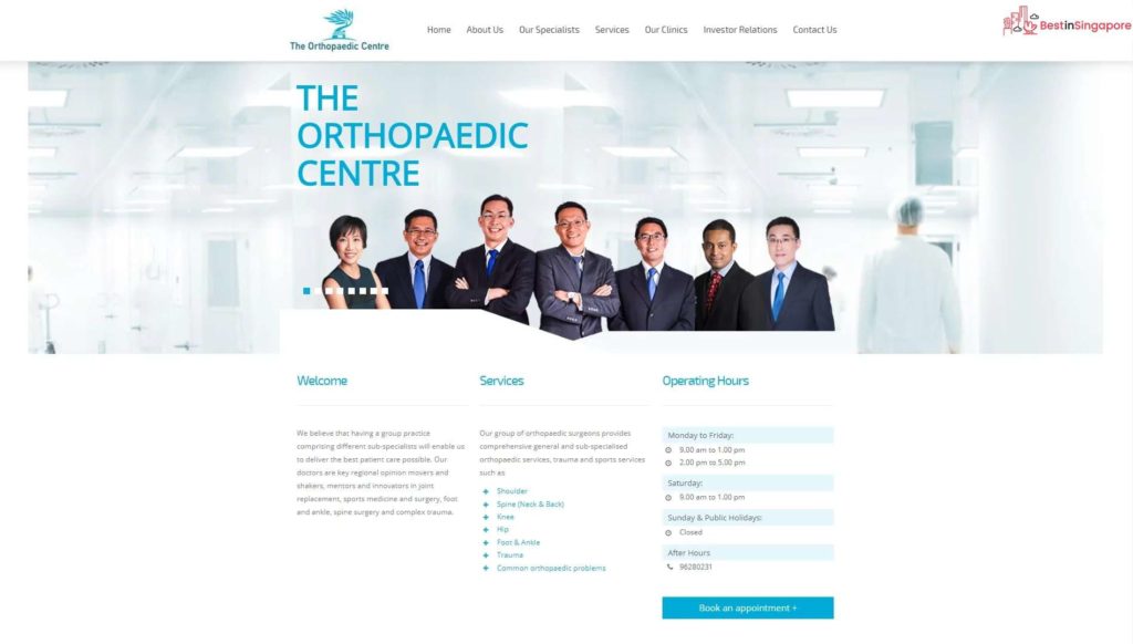 Dr. Tan Chyn Hong – The Orthopaedic Centre's Homepage