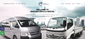 Edmund Vehicle Rental' Homepage