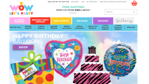 Wow Let's Party' Homepage