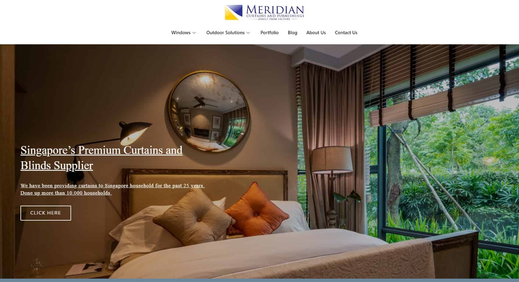 meridian curtain's homepage