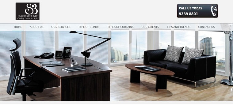 Singapore Blinds' Homepage