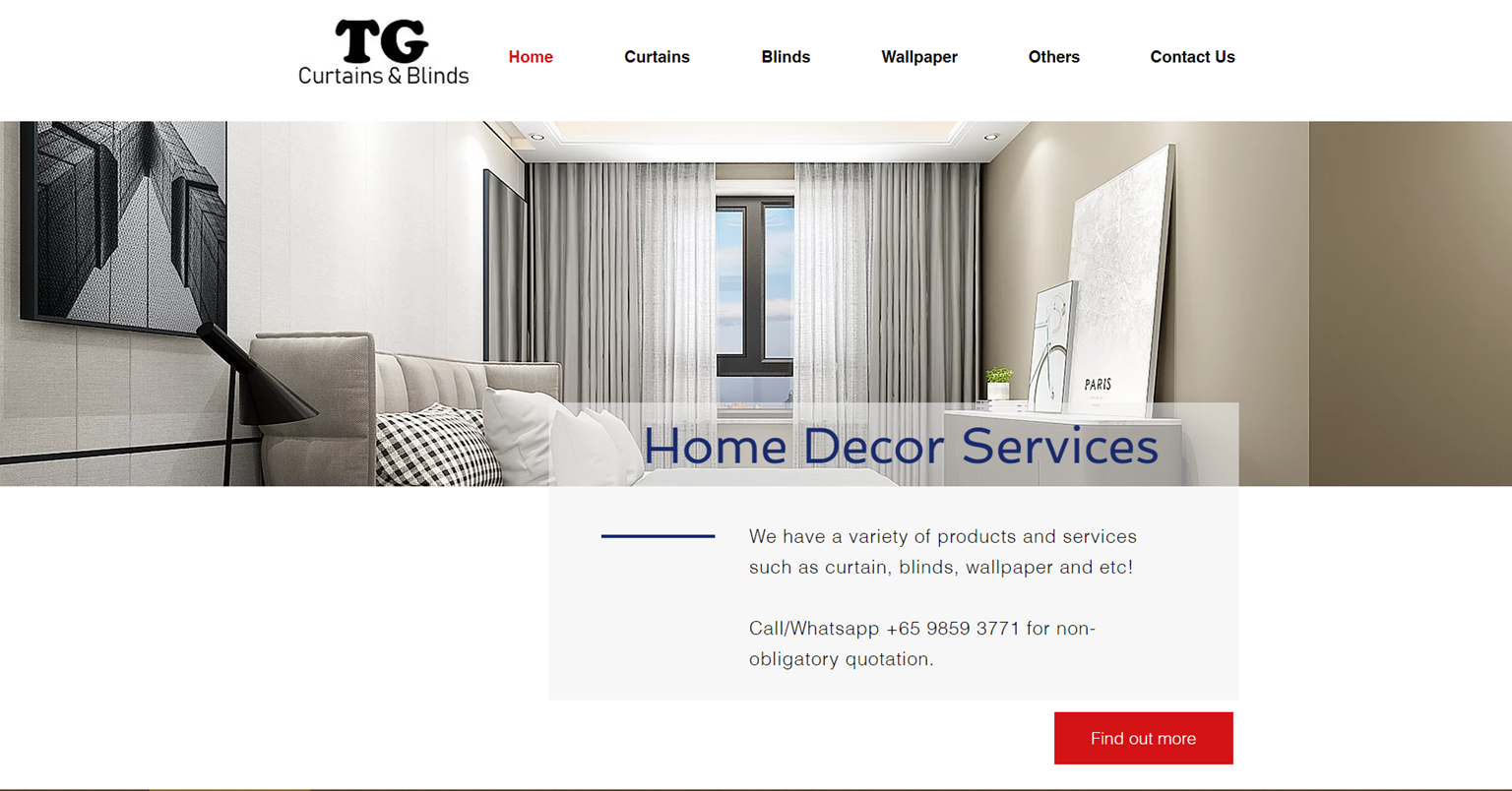 TG Curtains' Homepage