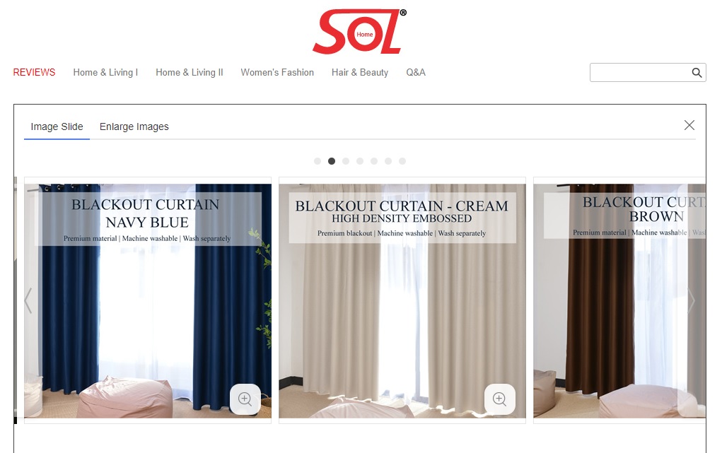 Sol home's homepage