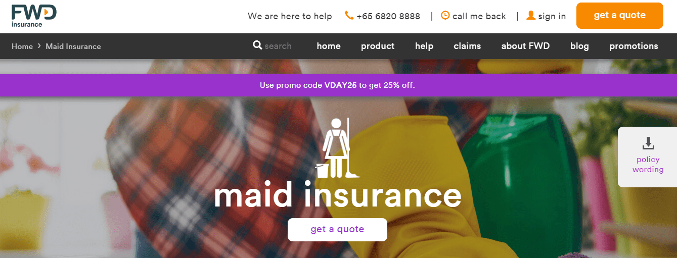 FWD Maid Insurance's Page