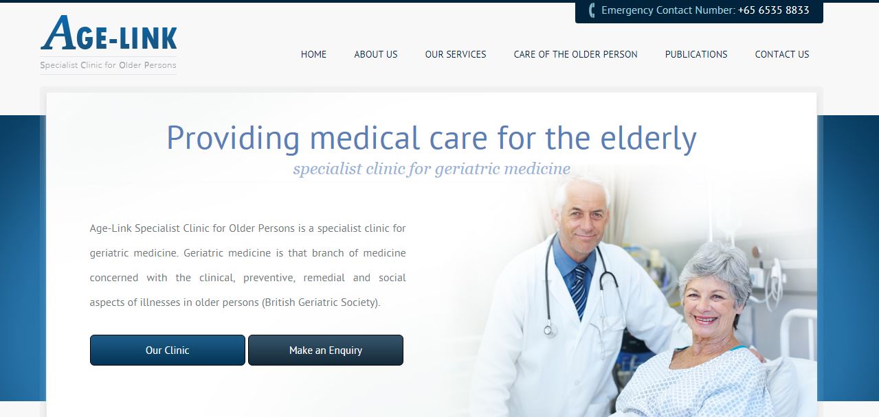 Age-Link Specialist Clinic's Homepage