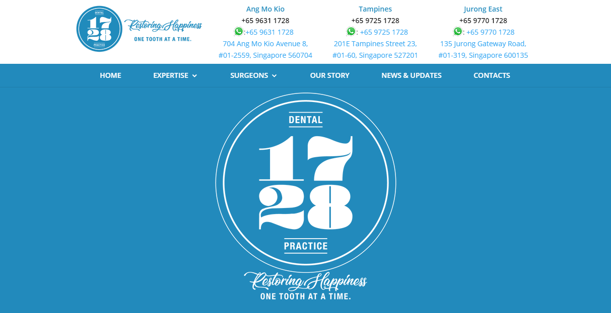 1728 Dental Practice's Homepage