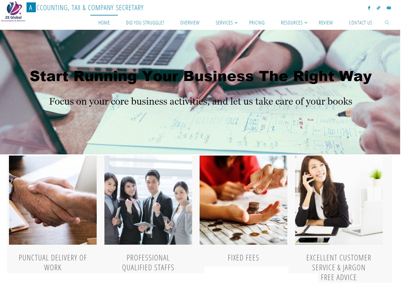 ZE ACCOUNTING SERVICES PTE LTD'S HOMEPAGE