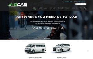 Singapore Cab Booking's Homepage