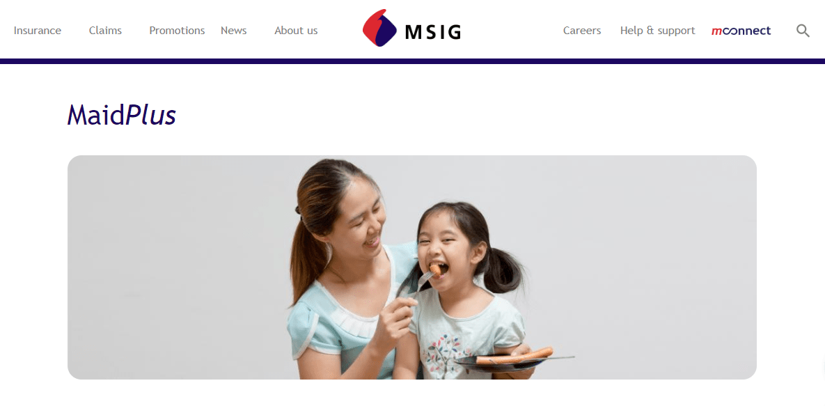MSIG MaidPlus' Page