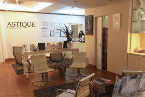 Astique Clinic's Front Desk