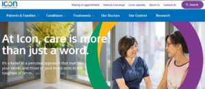 Icon Cancer Centre's Homepage