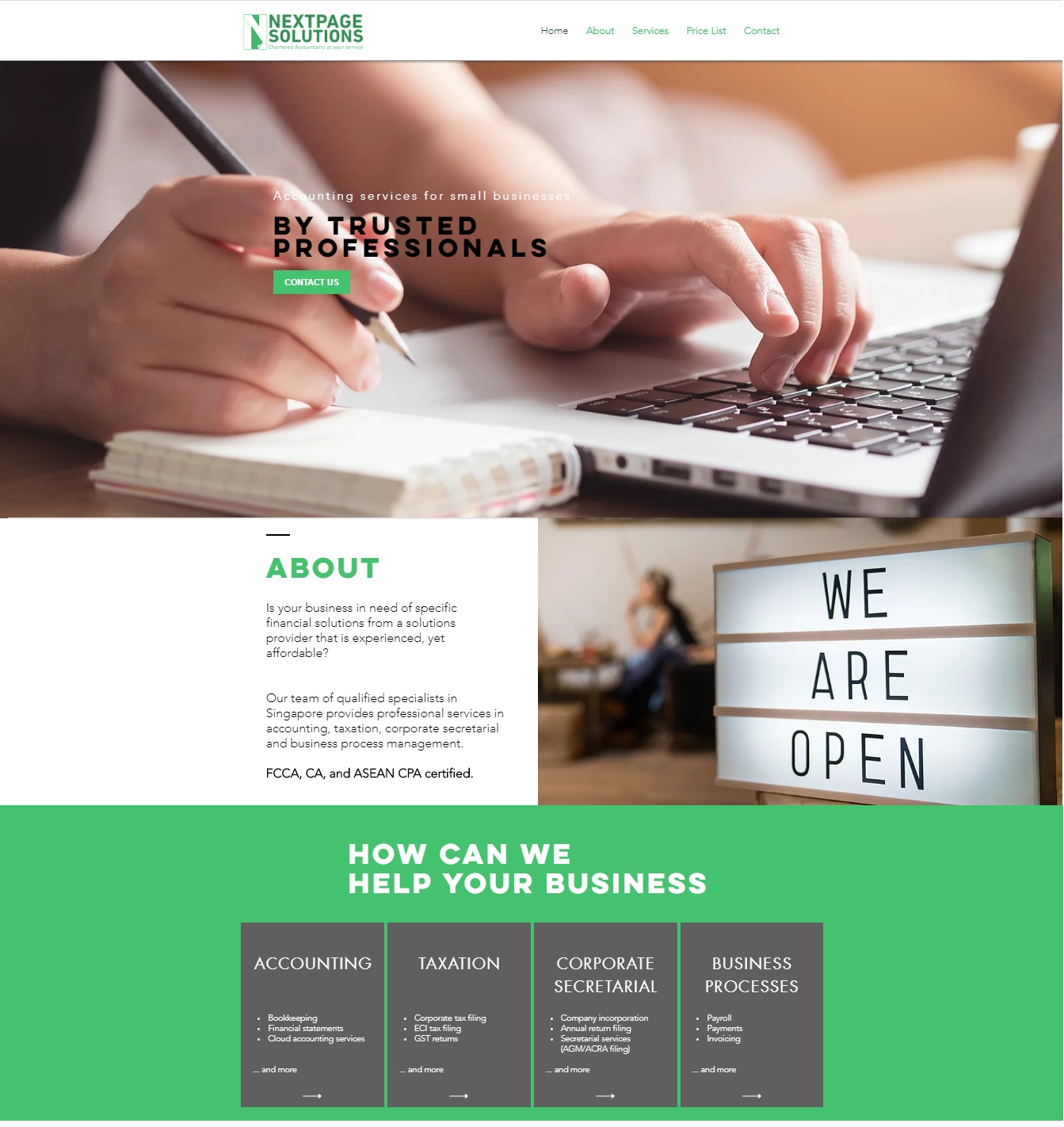 NEXTPAGE SOLUTIONS PTE LTD'S HOMEPAGE