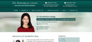 Dr. Anabelle Leong's Homepage