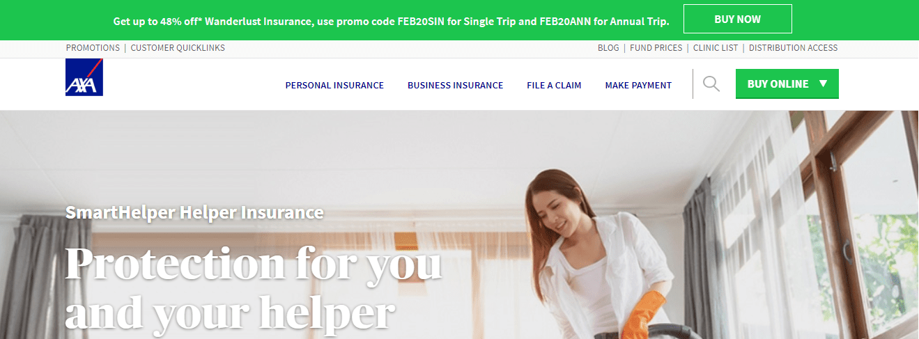 AXA SmartHelper Helper Insurance's Page