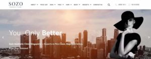 Sozo Aesthetic Clinic's Homepage