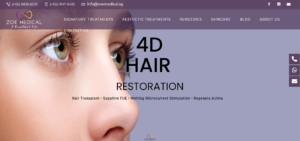 Zoe Medical homepage
