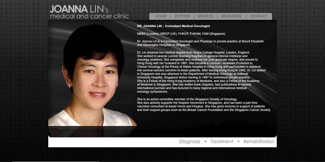 Joanna Lin's Medical and Cancer Clinic's Homepage