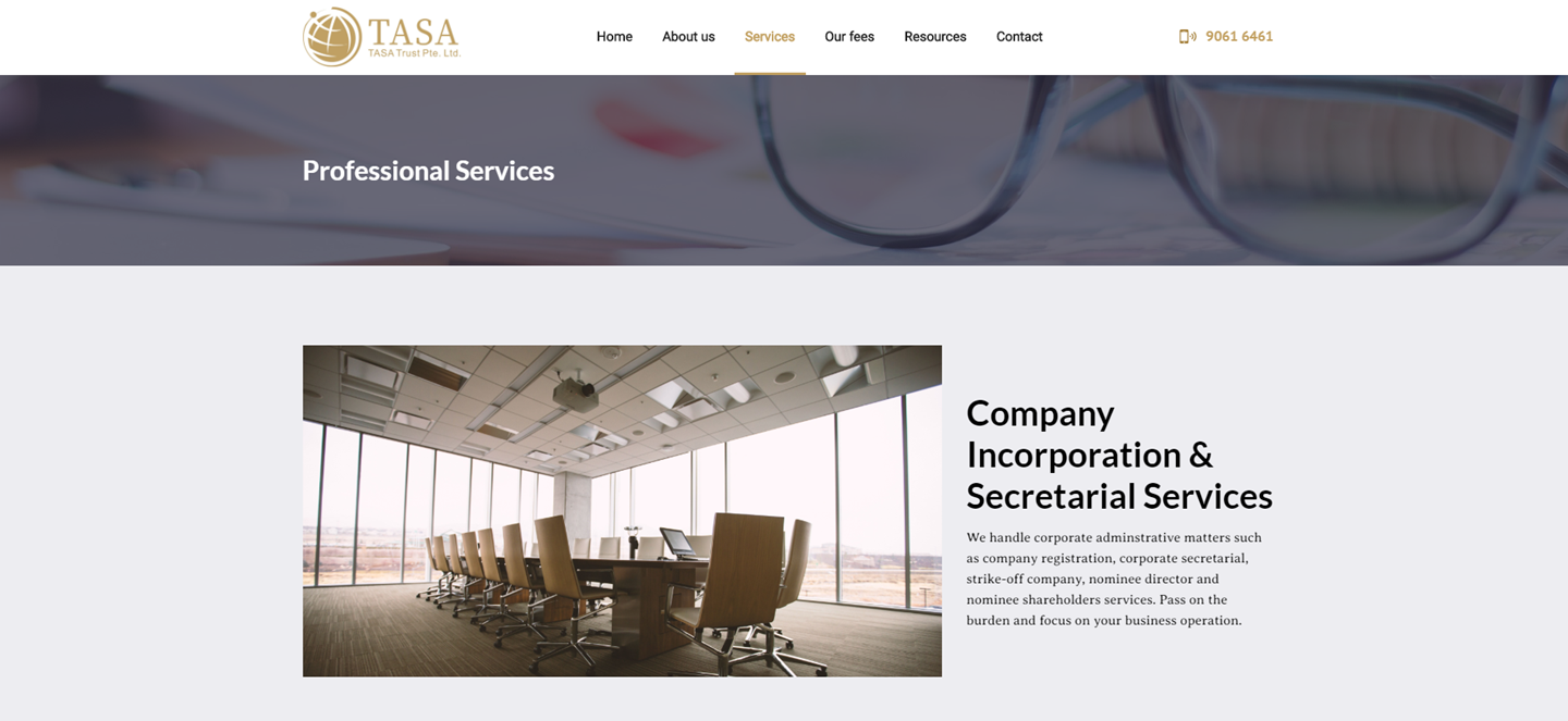 TASA Trust's Website