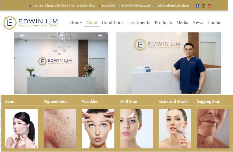 Edwin Lim Medical Aesthetic Clinic's About Page