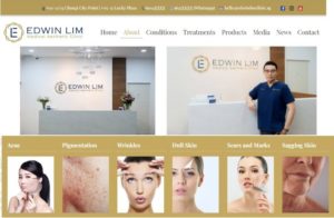 Edwin Lim Medical Aesthetic Clinic's Homepage