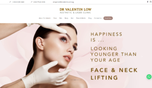 Dr Valentin Low Aesthetic & Laser Clinic' Homepage