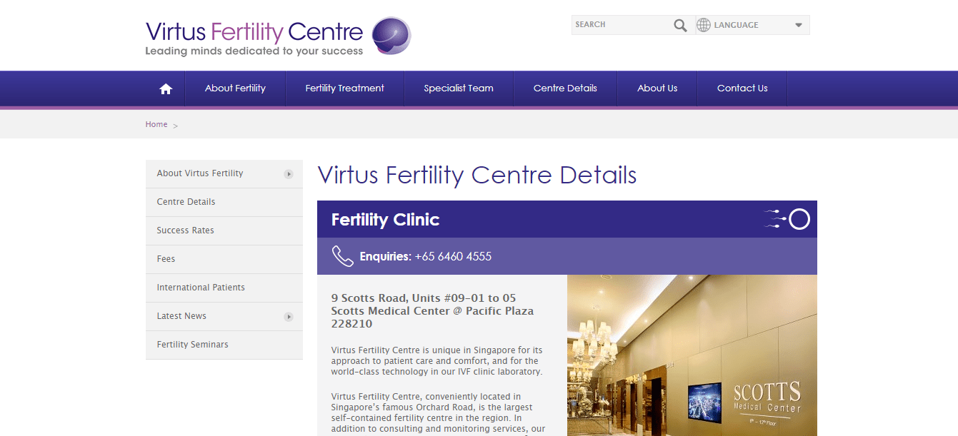 Virtus Fertility Centre's Homepage