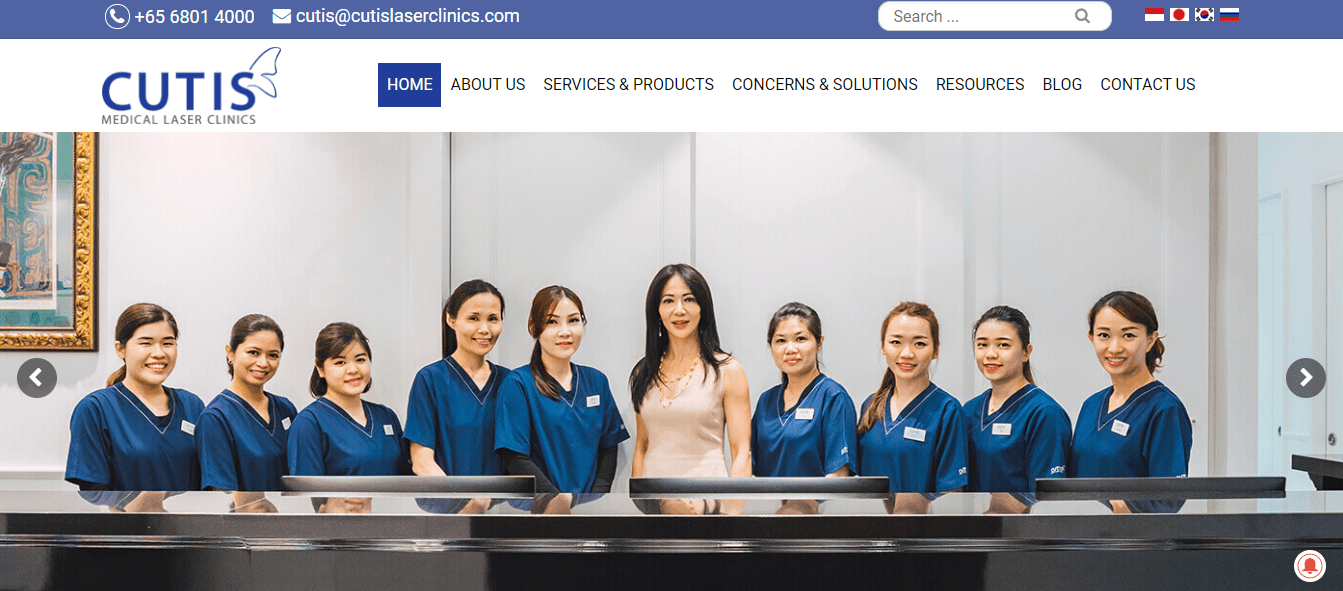 Cutis Medical Laser Clinic's Homepage