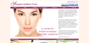 Singapore Aesthetic Centre's Homepage