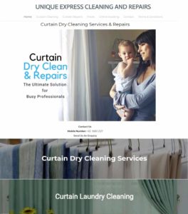 Unique Express Cleaning And Repairs' Homepage