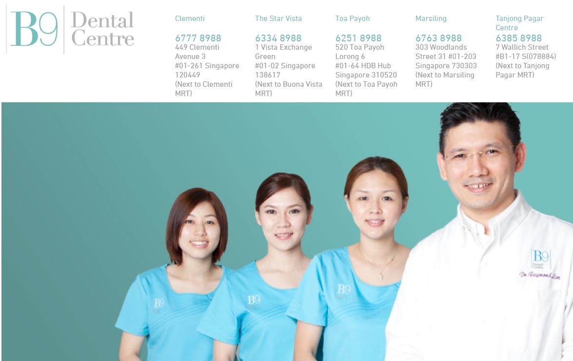 B9 Dental Centre's Homepage