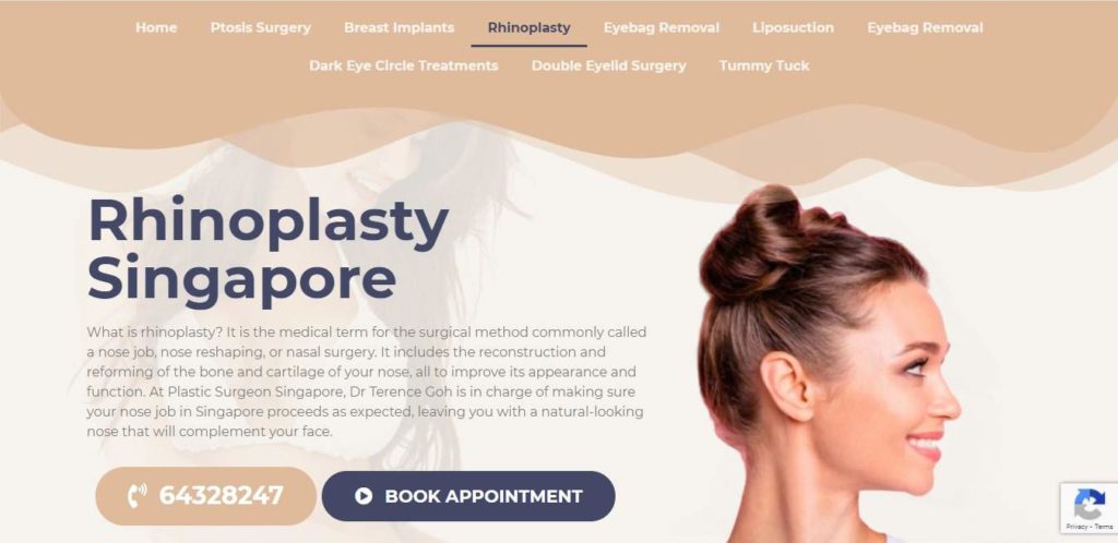 Dr. Terence Goh’s Clinic's Homepage