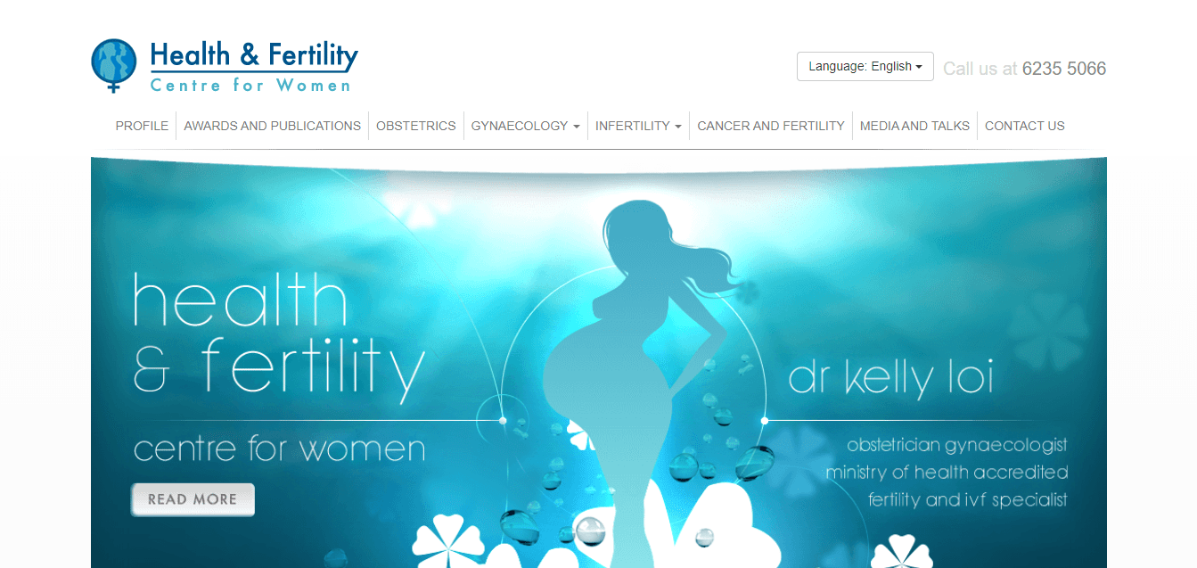 Health & Fertility Centre for Women's Homepage