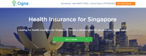 Cigna Insurance's Homepage