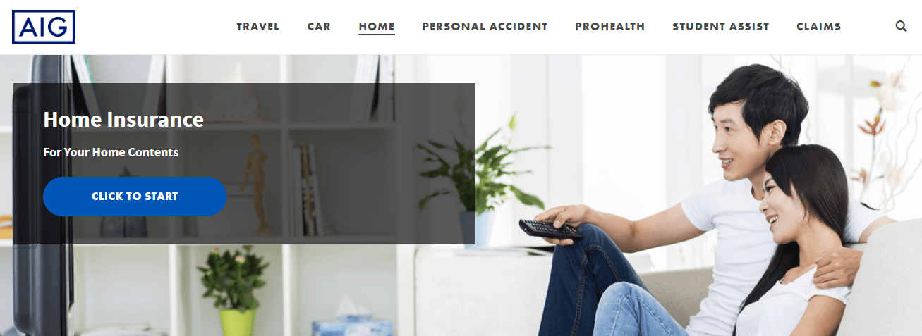 AIG Insurance's Homepage