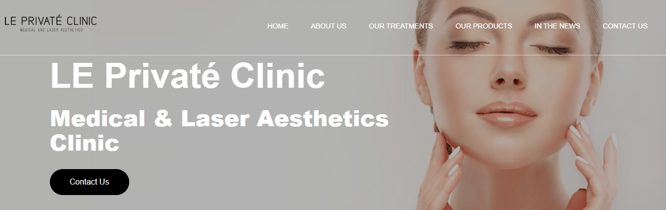 LE Private Clinic's Homepage