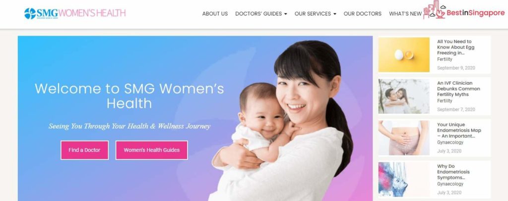 SMG Women’s Health's Homepage