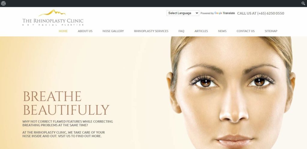 The Rhinoplasty Clinic's Homepage