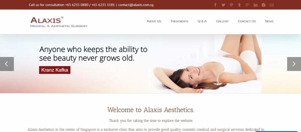 Alaxis Medical and Aesthetic Surgery's Homepage