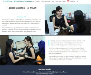 Dr. Tan & Partners Clinic' Homepage