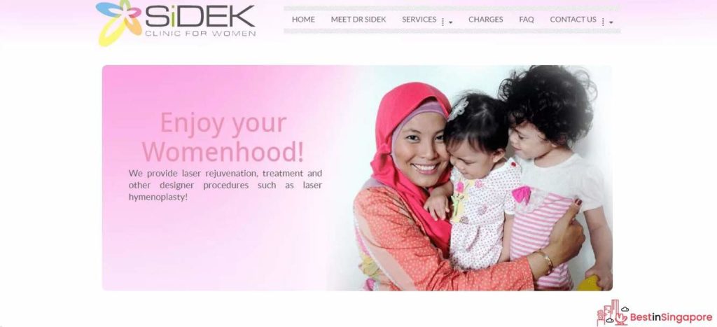Sidek Clinic for Women's Homepage