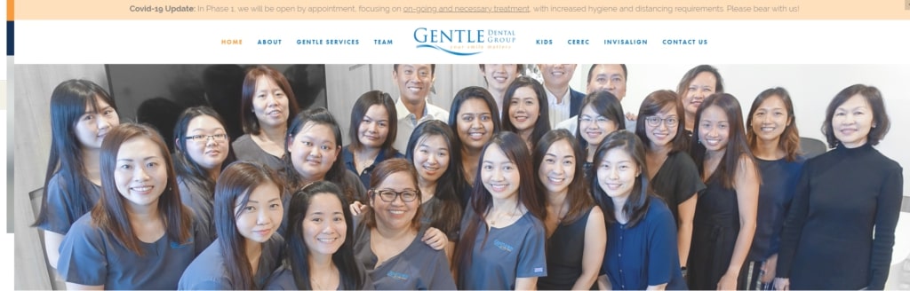 Gentle Dental Group' Homepage