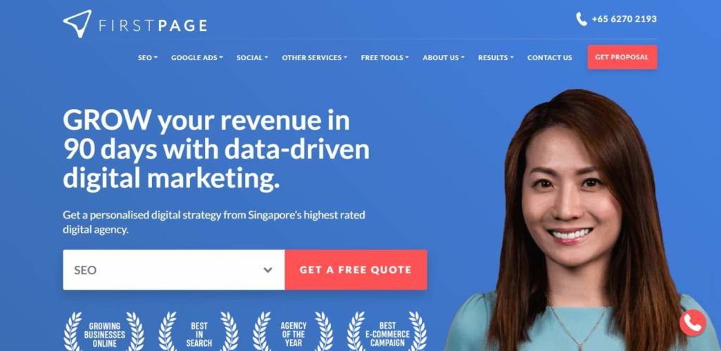 First Page Digital's Homepage
