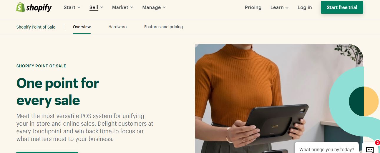 Shopify's Homepage