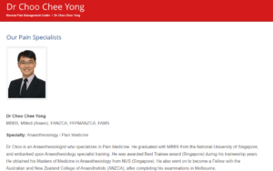 Dr. Choo Chee Yong's Homepage
