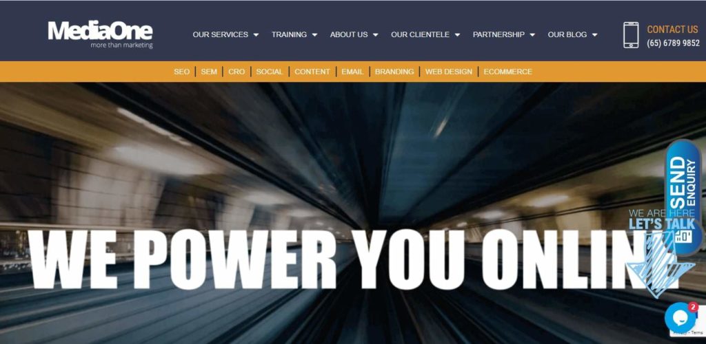 Media One's Homepage