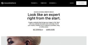 Squarespace's Homepage